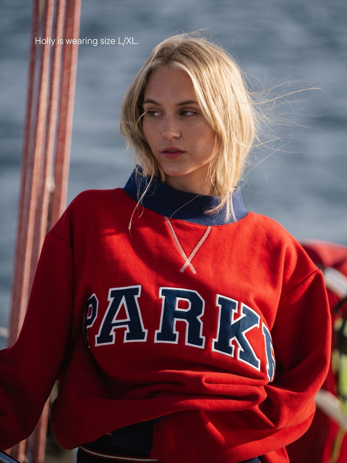 Two Tone Varsity Mockneck