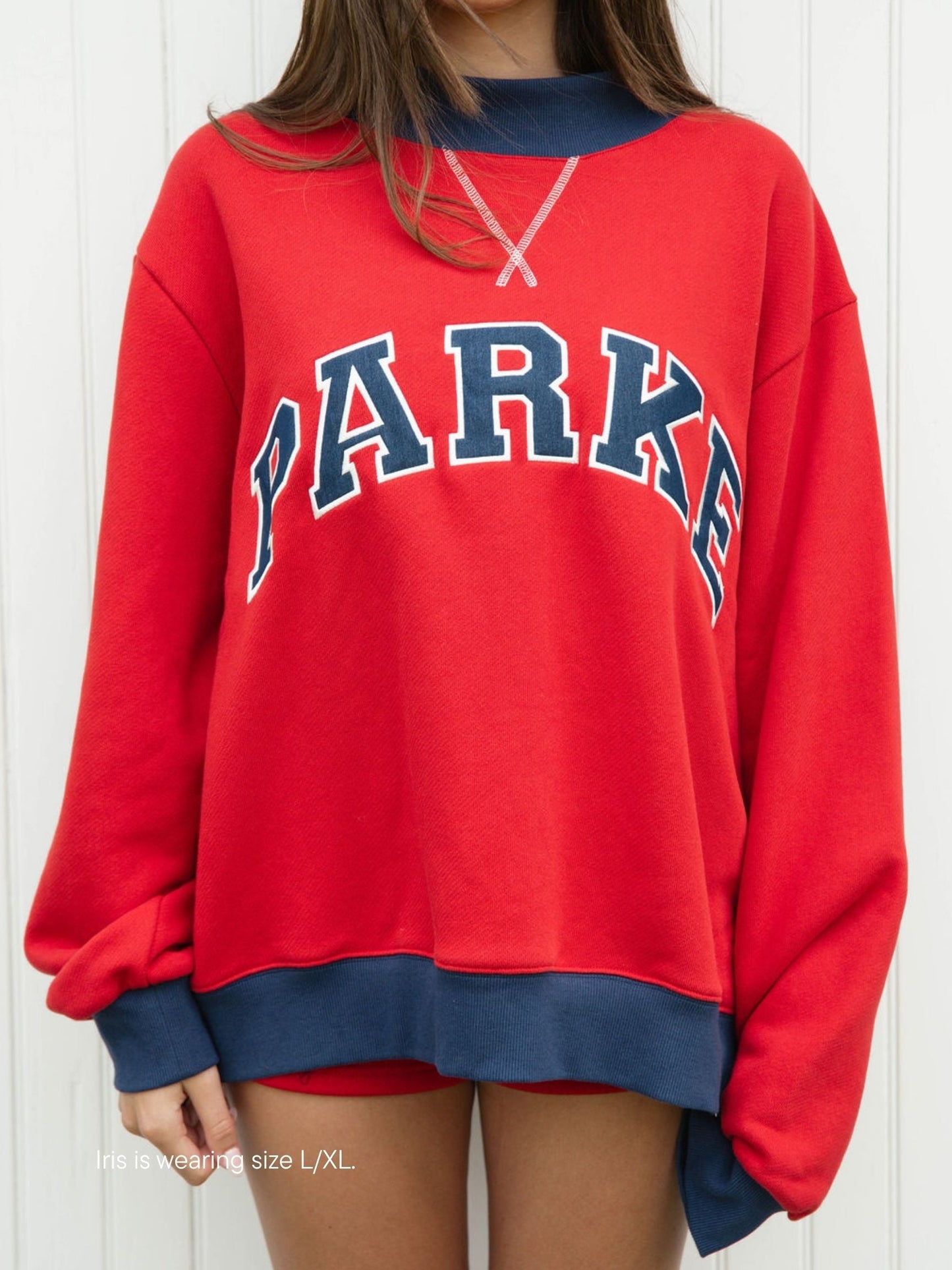 Two Tone Varsity Mockneck