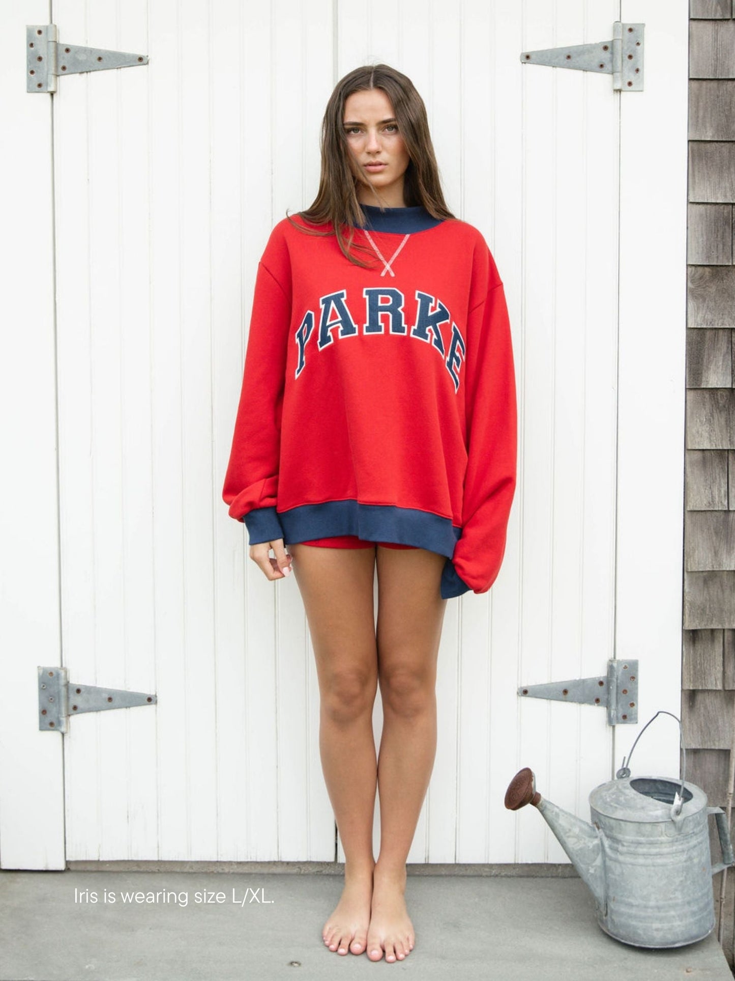Two Tone Varsity Mockneck