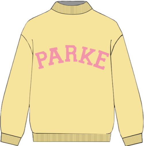 heritage varsity mockneck flat lay -peel + conch