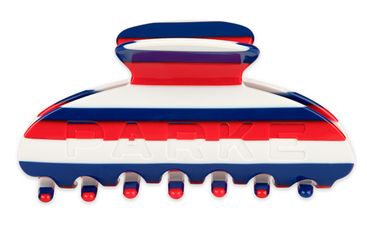 claw clip -coastal stripe