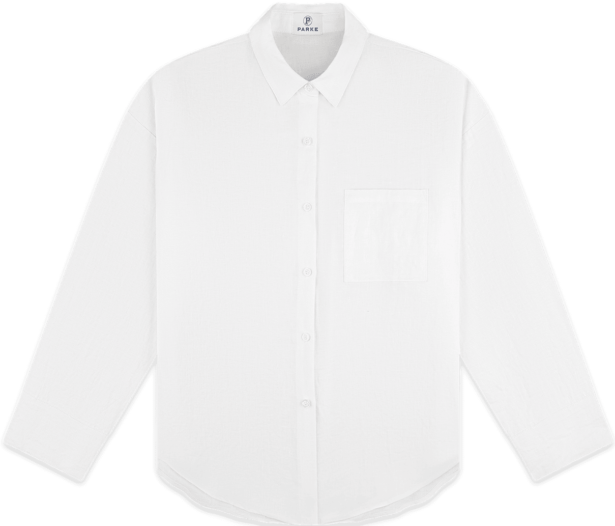 linen button down -white