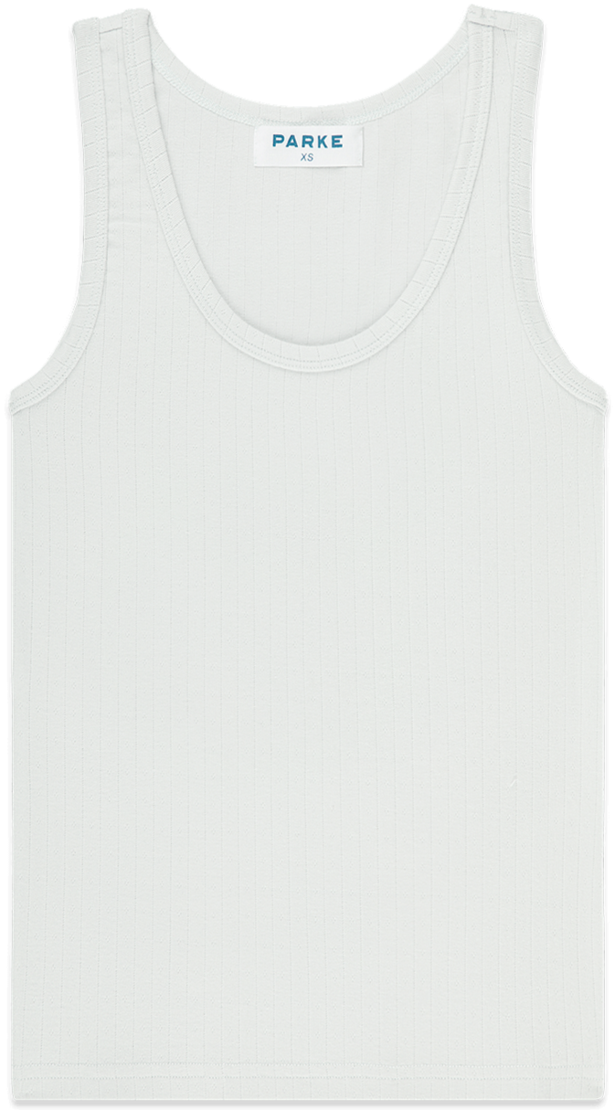 pointelle tank flat lay -something blue