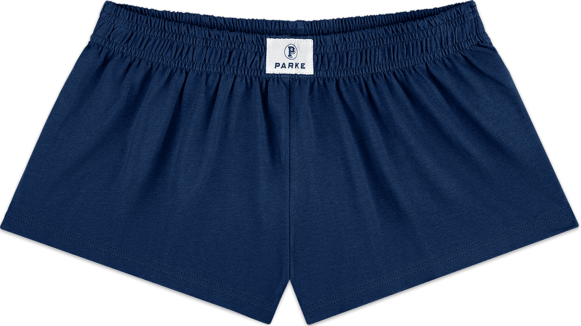cotton boxer short flat lay -denim