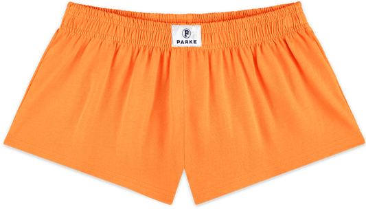 cotton boxer short flat lay -creamsicle